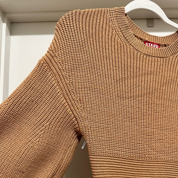 STAUD Marylebone Sweater Dress in Camel - Picture 8 of 14